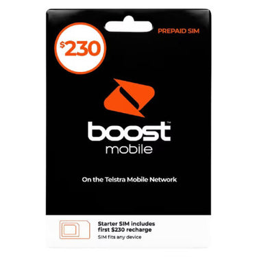 OUT OF STOCK Boost Mobile $230 Prepaid SIM Card - 12 Month Expiry